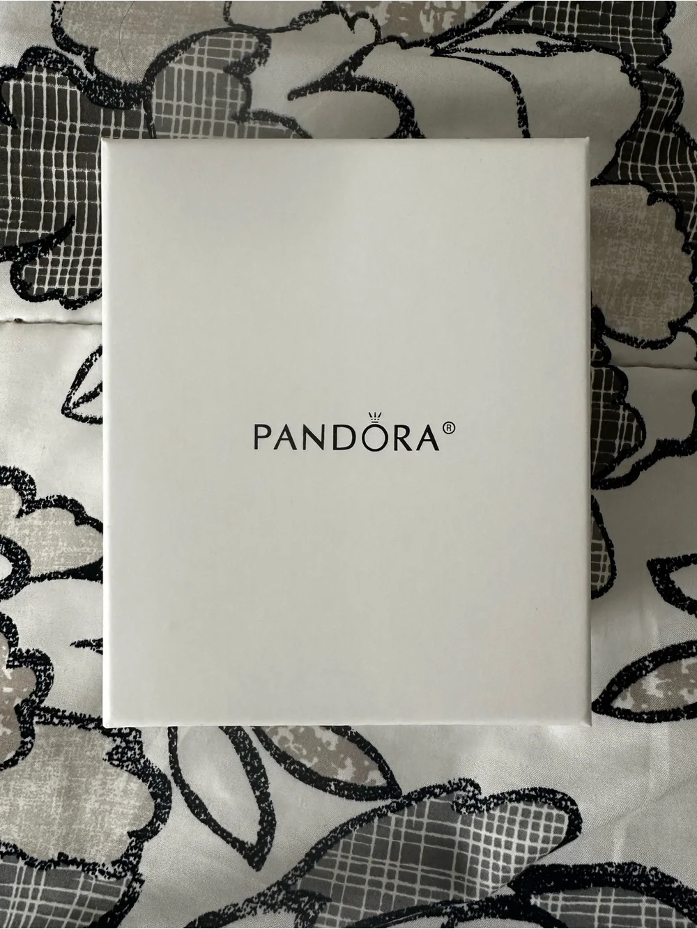 Pandora White Porcelain Snowflake Ornament with Branded Ribbon